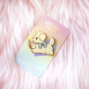 Cute pin collection photo taken by @unicorn_paper. Pins made by
